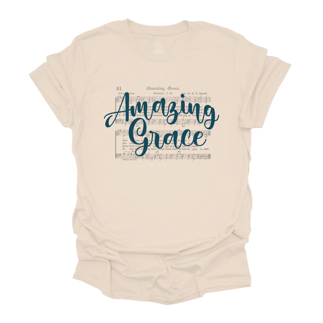 Amazing Grace Hymnal Tee