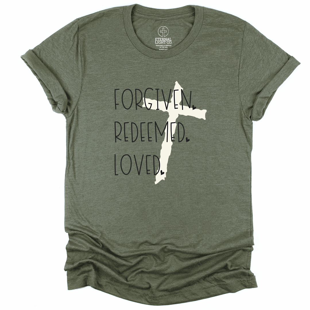 Forgiven Redeemed Loved Tee