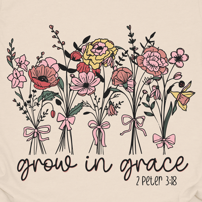 Grow In Grace Bouquet Tee