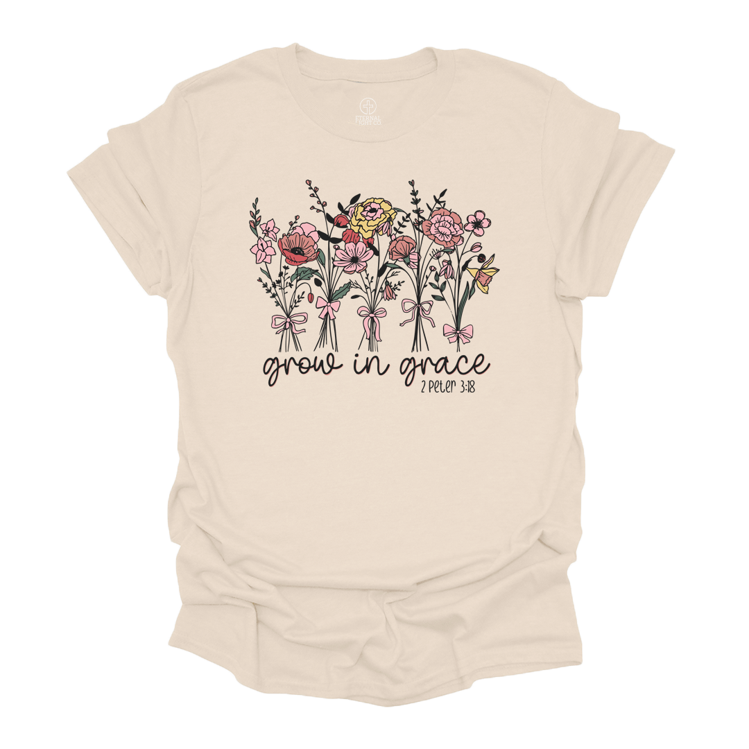 Grow In Grace Bouquet Tee