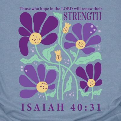 Isaiah 40:31 Floral Tee