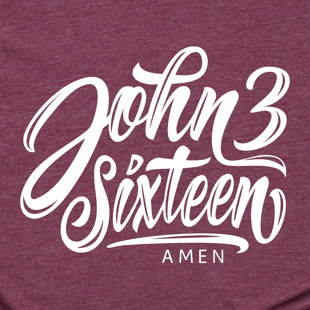 John 3 Sixteen Script Tee