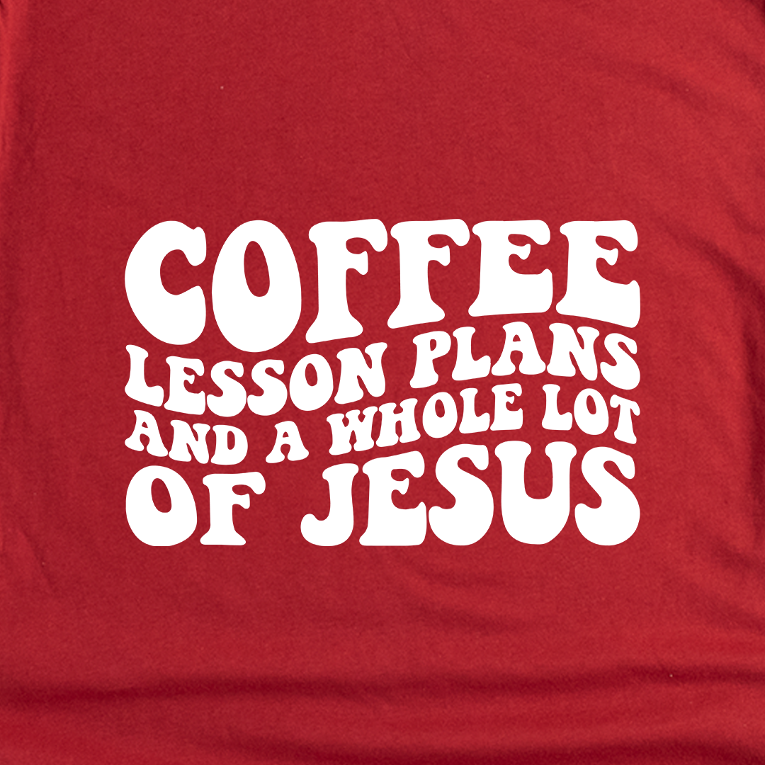 Lesson Plans and Jesus Vneck Tee