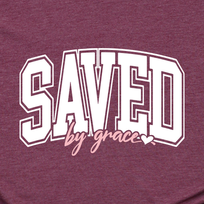 Saved By Grace Varsity Tee