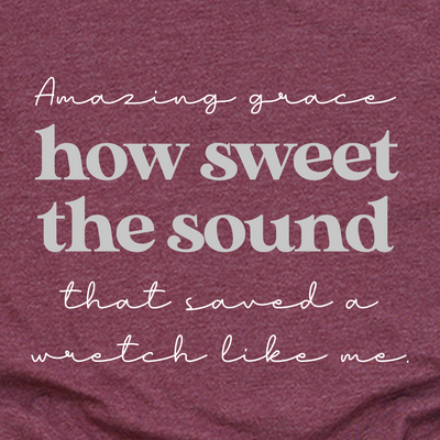 Amazing Grace Lyric Tee