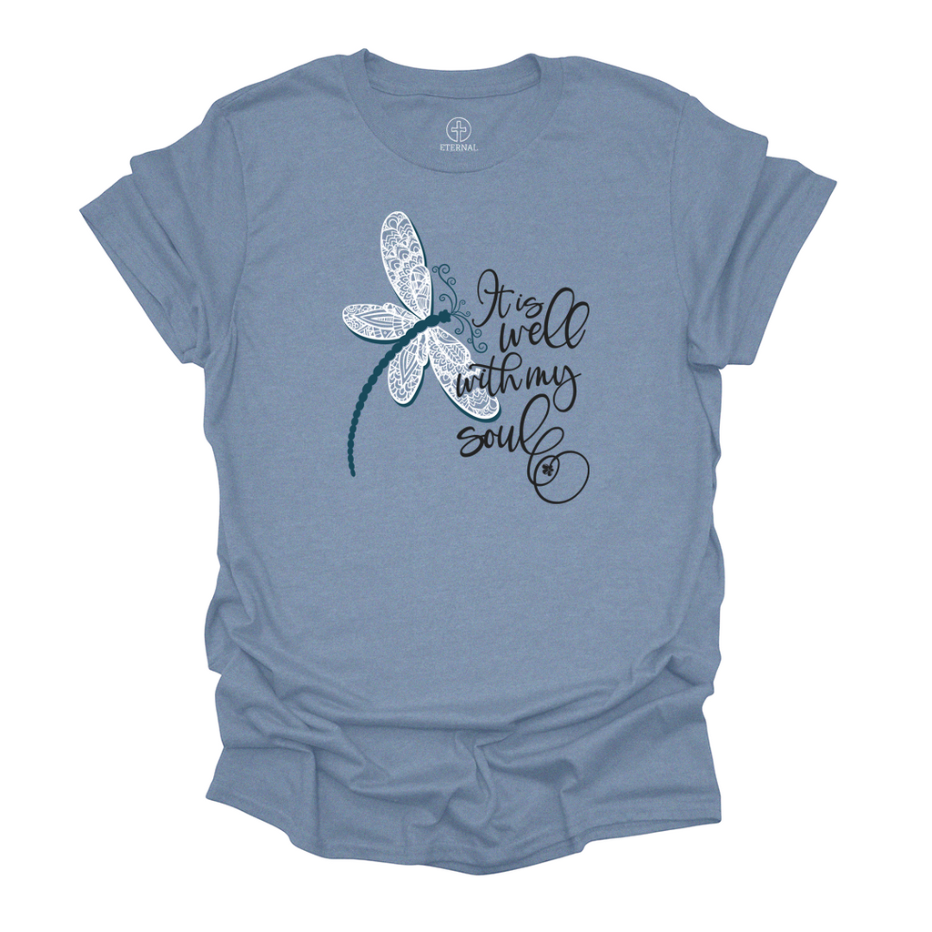 It Is Well Dragonfly Tee