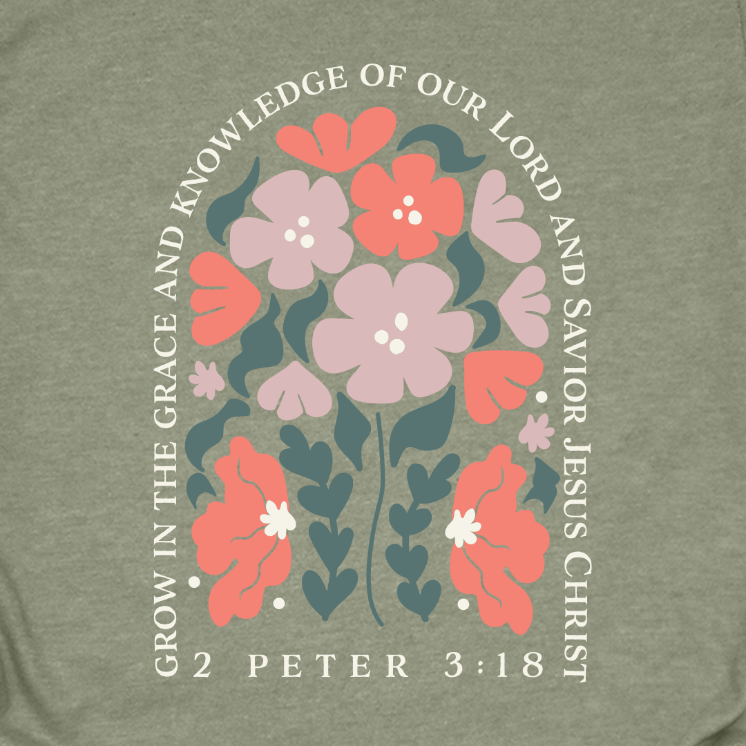 Grow In Grace Floral Tee