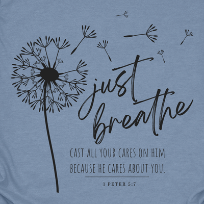 Just Breathe Indigo Tee