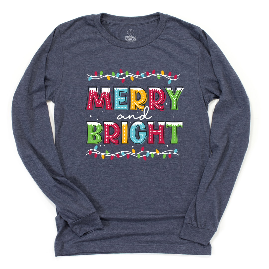 Merry and Bright Lights Long Sleeve