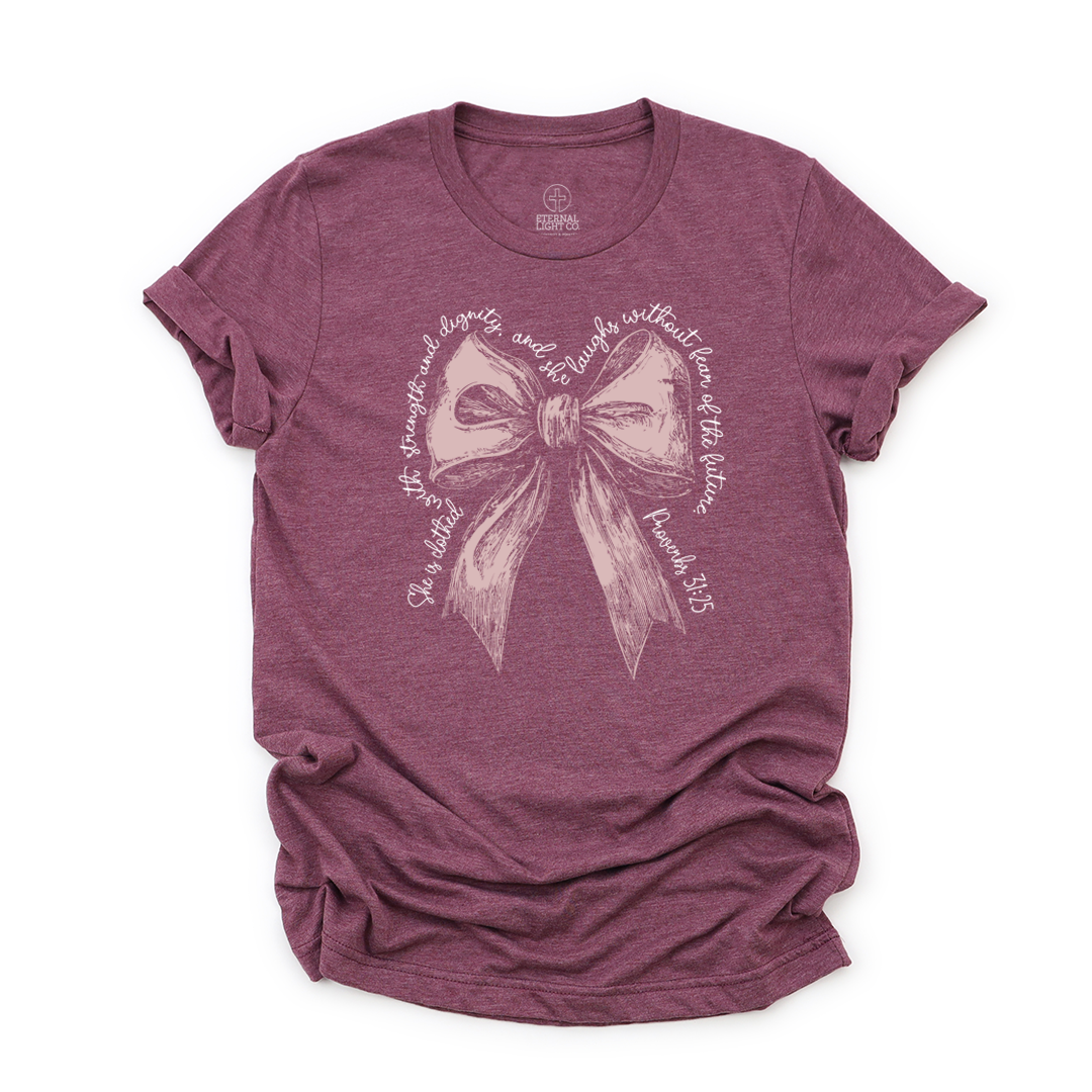 Proverbs 31 Bow Tee