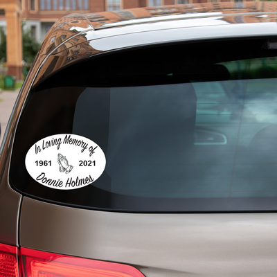 FREE Personalized In Loving Memory Decal *Add Any Other Item To Cart To Unlock FREE Price. Limit 1*